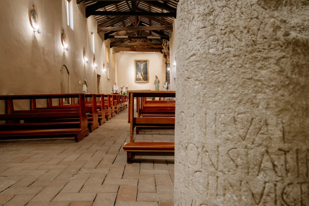 Santa Maria in Portuno, Corinaldo, one of the Most Beautiful Villages in Italy, Marche — winter