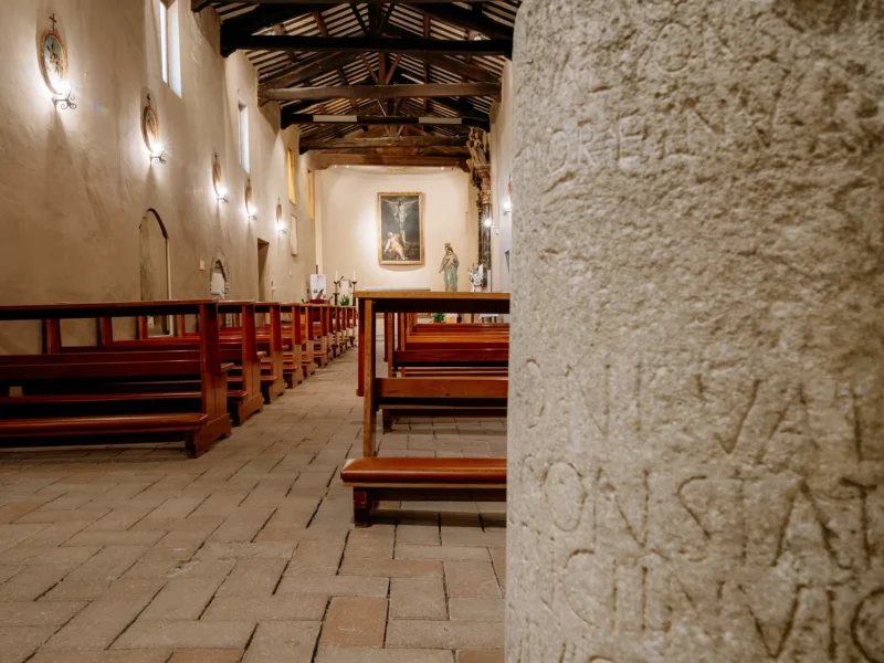 Santa Maria in Portuno, Corinaldo tra i Borghi più Belli d'Italia, Marche — inverno