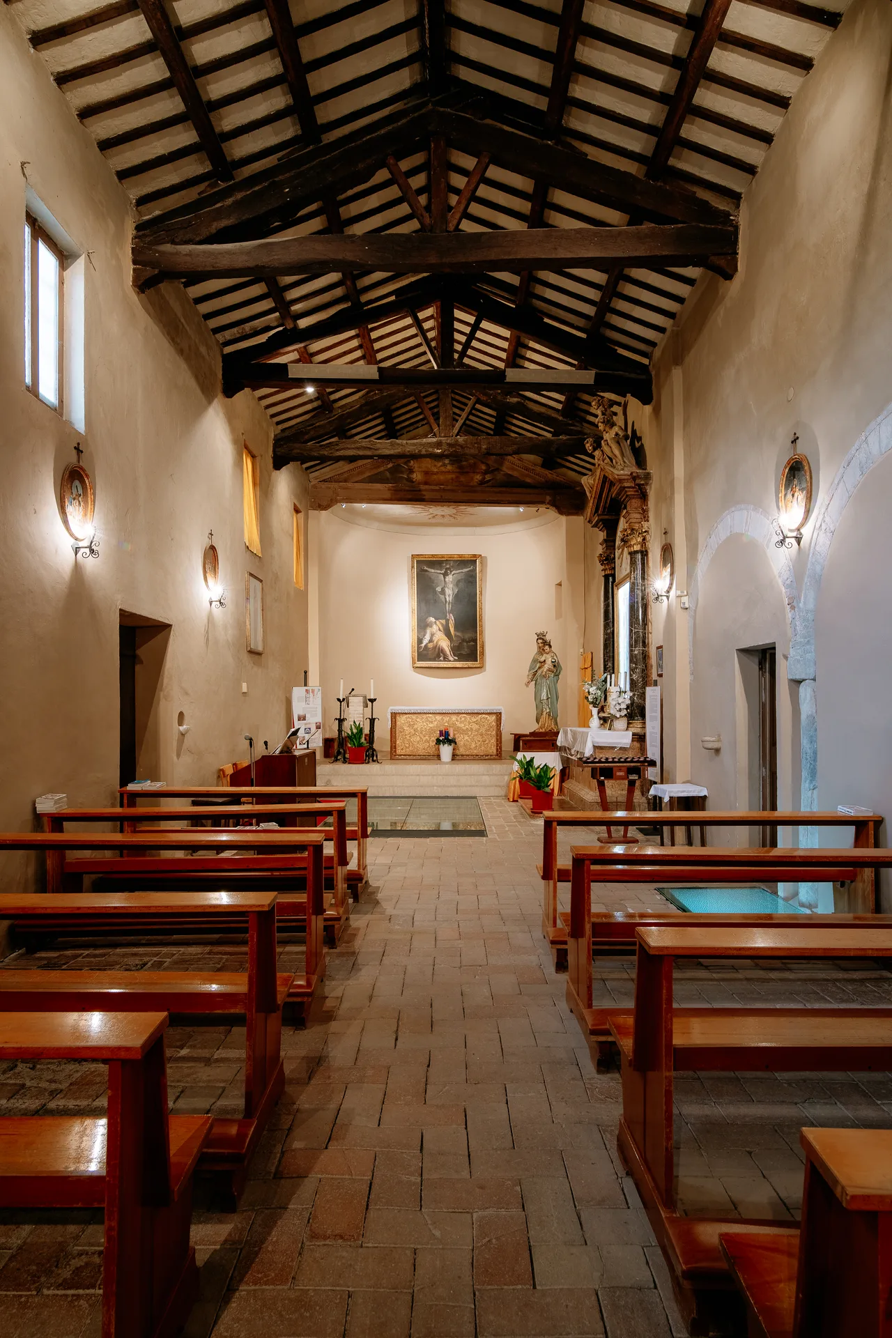 Santa Maria in Portuno, Corinaldo tra i Borghi più Belli d'Italia, Marche — inverno